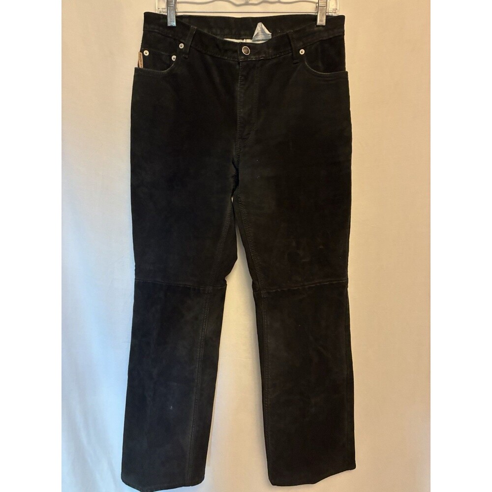 Skotts Suede Women’s Pants Washable Liveable Size 10 Black Western